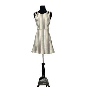 BCBGeneration striped cold on shoulder mini dress size 2